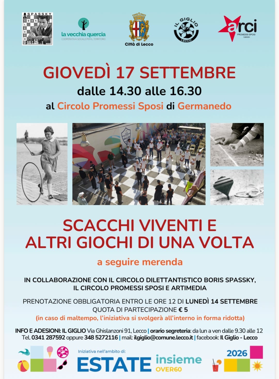 Scacchi Viventi Germanedo 17 Settembre 2026